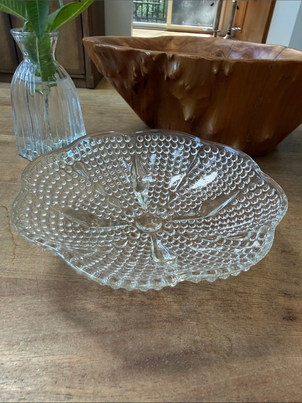 Vintage MCM Hazel-Atlas Hobnail Bubble Bowl Candy Nut Dish